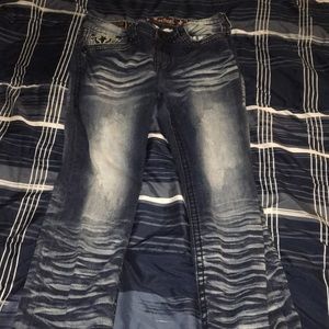 Men’s 34 waist rock revival jeans